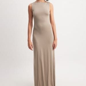 Reformation Maxi Beige Dress - XS